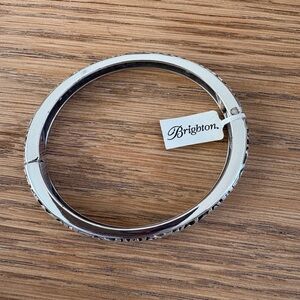 Brighton Shiny Silver Hinged Bracelet